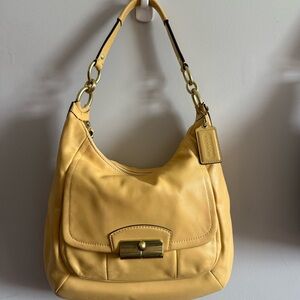 Coach Yellow Leather Satchel